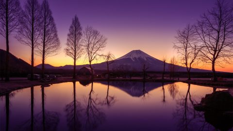 唯美富士山高清风景壁纸
