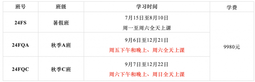2024年下半年国家公派留学人员外语水平考试安排